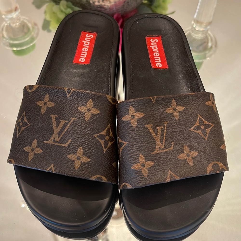 Supreme Louis Vuitton Slides